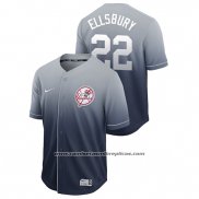 Camiseta Beisbol Hombre New York Yankees Jacoby Ellsbury Fade Autentico Azul