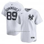 Camiseta Beisbol Hombre New York Yankees Jasson Dominguez Primera Limited Blanco
