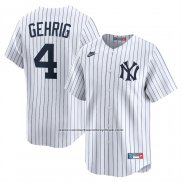 Camiseta Beisbol Hombre New York Yankees Lou Gehrig Cooperstown Collection Limited Blanco