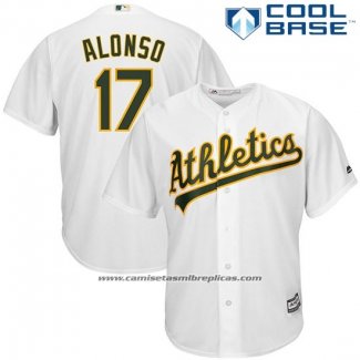 Camiseta Beisbol Hombre Oakland Athletics Yonder Alonso Blanco Cool Base