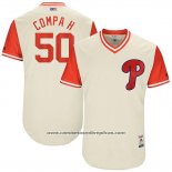 Camiseta Beisbol Hombre Philadelphia Phillies 2017 Little League World Series Hector Neris Tan