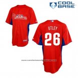 Camiseta Beisbol Hombre Philadelphia Phillies Chase Utley 26 Rojo Cool Base