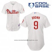 Camiseta Beisbol Hombre Philadelphia Phillies Domonic Marron 9 Blanco Primera Cool Base