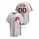 Camiseta Beisbol Hombre Philadelphia Phillies Personalizada Cooperstown Collection Primera Blanco