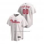 Camiseta Beisbol Hombre Philadelphia Phillies Personalizada Replica Primera Blanco