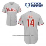 Camiseta Beisbol Hombre Philadelphia Phillies Pete Rose 14 Gris Cool Base