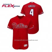Camiseta Beisbol Hombre Philadelphia Phillies Scott Kingery Flex Base Rojo