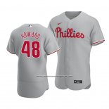 Camiseta Beisbol Hombre Philadelphia Phillies Spencer Howard Autentico Road 2020 Gris