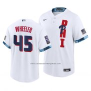 Camiseta Beisbol Hombre Philadelphia Phillies Zack Wheeler 2021 All Star Replica Blanco