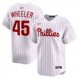 Camiseta Beisbol Hombre Philadelphia Phillies Zack Wheeler Limited Blanco