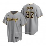 Camiseta Beisbol Hombre Pittsburgh Pirates Henry Davis Replica Road Gris