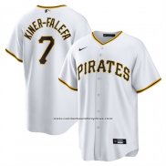 Camiseta Beisbol Hombre Pittsburgh Pirates Isiah Kiner Falefa Primera Replica Blanco