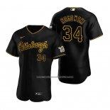 Camiseta Beisbol Hombre Pittsburgh Pirates John Nogowski Alterno Autentico Negro