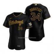 Camiseta Beisbol Hombre Pittsburgh Pirates John Nogowski Alterno Autentico Negro