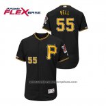 Camiseta Beisbol Hombre Pittsburgh Pirates Josh Bell Autentico Flex Base Negro
