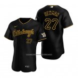 Camiseta Beisbol Hombre Pittsburgh Pirates Kevin Newman Autentico Alterno Negro