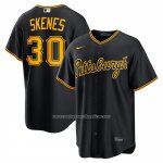 Camiseta Beisbol Hombre Pittsburgh Pirates Paul Skenes Alterno 2 Replica Negro