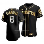 Camiseta Beisbol Hombre Pittsburgh Pirates Willie Stargell Golden Edition Autentico Negro