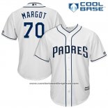 Camiseta Beisbol Hombre San Diego Padres 70 Manuel Margot Blanco 2017 Cool Base
