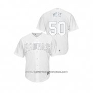 Camiseta Beisbol Hombre San Diego Padres Adrian Morejon 2019 Players Weekend Replica Blanco