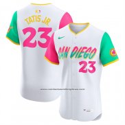 Camiseta Beisbol Hombre San Diego Padres Fernando Tatis Jr City Connect Elite Blanco