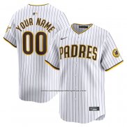 Camiseta Beisbol Hombre San Diego Padres Primera Limited Personalizada Blanco