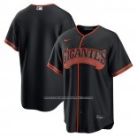 Camiseta Beisbol Hombre San Francisco Giants Alterno Replica Negro1