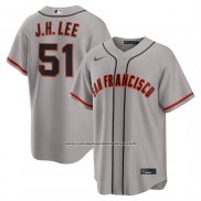Camiseta Beisbol Hombre San Francisco Giants Jung Hoo Lee Carretera Replica Gris
