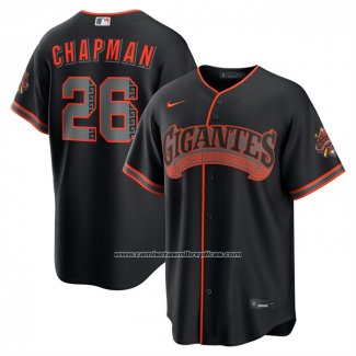 Camiseta Beisbol Hombre San Francisco Giants Matt Chapman Alterno Stadium Negro