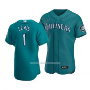 Camiseta Beisbol Hombre Seattle Mariners Kyle Lewis Autentico Alterno Verde