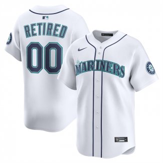 Camiseta Beisbol Hombre Seattle Mariners Retired Roster Limited Primera Blanco