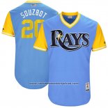 Camiseta Beisbol Hombre Tampa Bay Rays 2017 Little League World Series Steven Souza Jr Azul