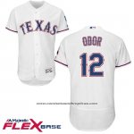 Camiseta Beisbol Hombre Texas Rangers 12 Rougned Odor Blanco Flex Base