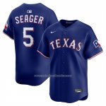 Camiseta Beisbol Hombre Texas Rangers Corey Seager Alterno 2 Limited Azul