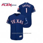 Camiseta Beisbol Hombre Texas Rangers Elvis Andrus Azul