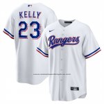 Camiseta Beisbol Hombre Texas Rangers Merrill Kelly Primera Replica Blanco