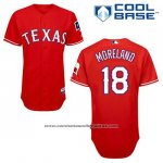 Camiseta Beisbol Hombre Texas Rangers Mithch Moreland 18 Rojo Alterno Cool Base