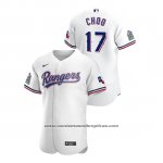 Camiseta Beisbol Hombre Texas Rangers Shin Soo Choo Autentico 2020 Primera Blanco