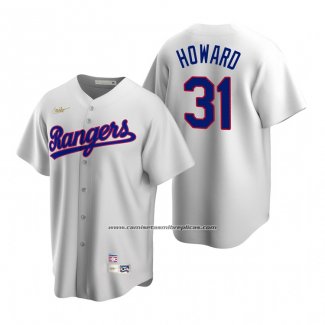 Camiseta Beisbol Hombre Texas Rangers Spencer Howard Cooperstown Collection Primera Blanco