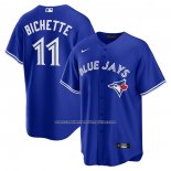 Camiseta Beisbol Hombre Toronto Blue Jays Bo Bichette Alterno Replica Azul2