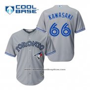 Camiseta Beisbol Hombre Toronto Blue Jays Munenori Kawasaki 66 Gris Cool Base