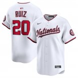 Camiseta Beisbol Hombre Washington Nationals Keibert Ruiz Alterno Limited Blanco