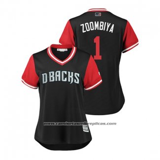 Camiseta Beisbol Mujer Arizona Diamondbacks Jarrod Dyson 2018 LLWS Players Weekend Zoombiya Negro