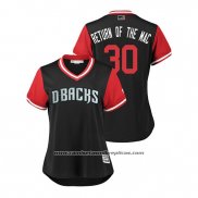 Camiseta Beisbol Mujer Arizona Diamondbacks Tj Mcfarland 2018 LLWS Players Weekend Return Of The Mac Negro