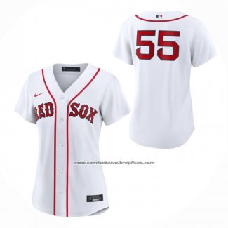 Camiseta Beisbol Mujer Boston Red Sox Ranger Suarez Primera Replica Blanco