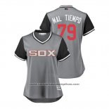 Camiseta Beisbol Mujer Chicago White Sox Jose Abreu 2018 LLWS Players Weekend Mal Tiempo Gris