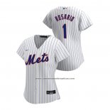 Camiseta Beisbol Mujer New York Mets Amed Rosario 2020 Replica Primera Blanco