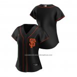 Camiseta Beisbol Mujer San Francisco Giants Replica 2020 Alterno Negro