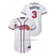 Camiseta Beisbol Nino Atlanta Braves Dale Murphy Replica Primera Blanco