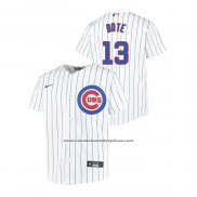 Camiseta Beisbol Nino Chicago Cubs David Bote Replica Primera Blanco